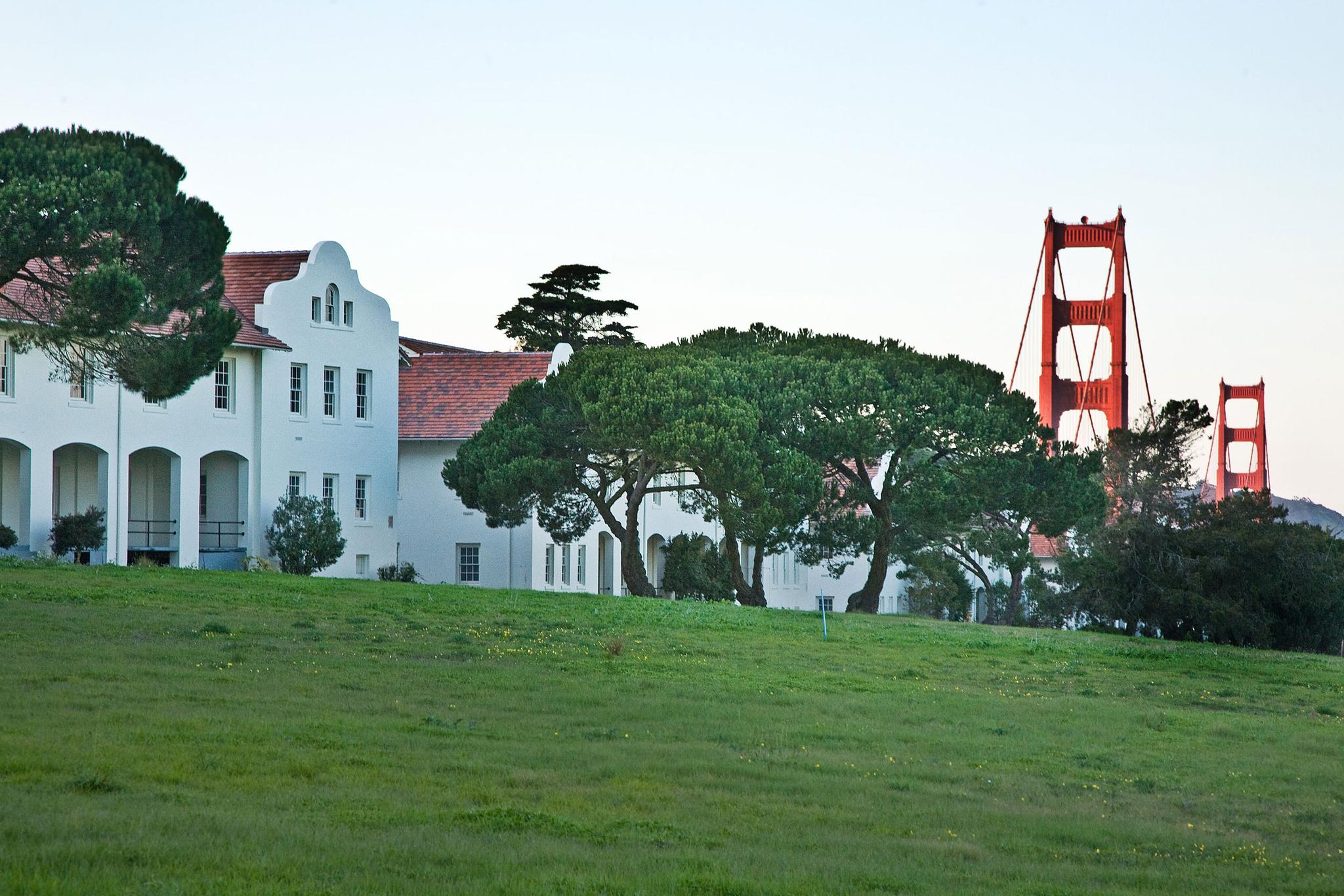 Fort Scott with the Golden Gate Bridge.